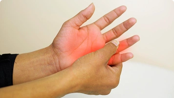 Hand pain or stiffness